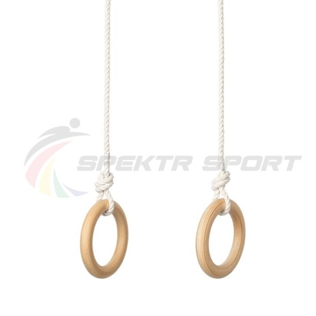 Купить Кольца гимнастические деревянные (фанера 18 мм, покрытие: эмаль, лак или пропитка) в Можайске 