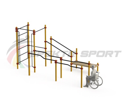 Купить Спортивный комплекс для инвалидов-колясочников WRK-D16_76mm в Можайске 